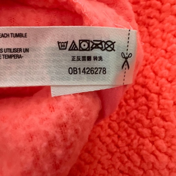 Free People Ziggy Up Fleece in Sundance Orange Zip Up Sweatshirt - Picture 11 of 12